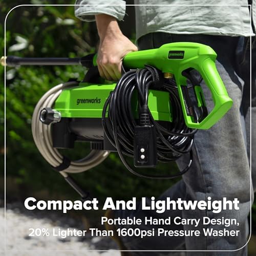 Greenworks 1700 PSI (1.2 GPM) Electric Pressure Washer - Image 6