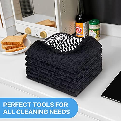 KinHwa Dish Cloths for Washing Dishes with Scrub Side, Microfiber Dish Rags - Image 6