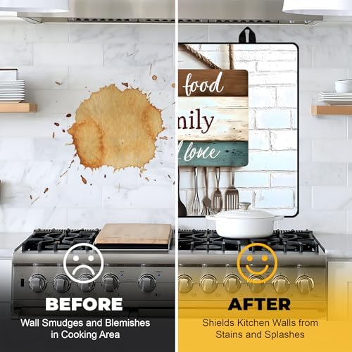 Stove Top Cover for Electric Stove,Glass Stove Top Cover, Heat Resistant Glass Cooktop Cover, Stovetop Protector, Kitchen Decor, Dish Drying Mats Cover for Ceramic Washer Top 28.5x20.5 inch - Image 6