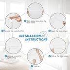RYB HOME Classroom Door Window Cover, Privacy Sunlight Shades for Office - Image 3