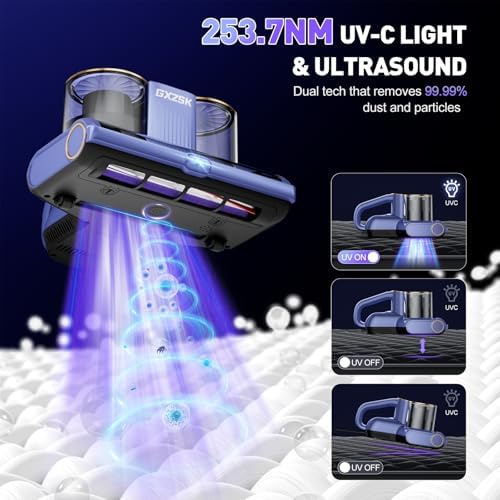 Gxzsk Mattress Vacuum Cleaner, 16kPa Bed Vacuum Cleaner, Handheld Vacuum - Image 3