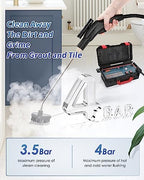 High Pressure Steam Cleaner, 1700W High Temp Portable Steamer Machine for Cleaning, Tankless and Heavy Duty for Commercial Home Use Grout Tile Kitchen Bathroom Car Detailing - Image 3