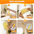 30 Count 360° Heavy Duty Duster Refills, Compatible with Swiffer Duster, Larger Size Disposable Electrostatic Microfiber Dusters, 4X Thick Cleaning Dusters, Unscented - Image 6