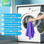 HOMEXCEL Purple Microfiber Cleaning Cloth, Microfiber Towels for Car,12 PK - Image 5