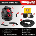 Shop-Vac 5 Gallon 6.0 Peak HP Portable Wet/Dry Vacuum with Blower Function - Image 6