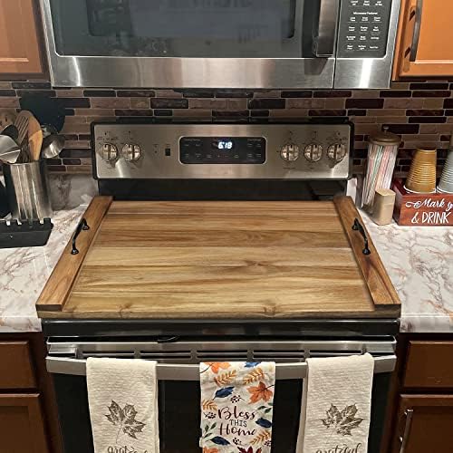 GASHELL Noodle Board Stove Cover with Handles for Electric, Gas Stove Top - Image 3