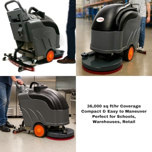 SUNMAX 22" Self-Propelled Commercial Floor Scrubber, 14.5-Gal Tank - Image 4