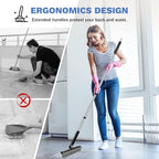 SetSail Grout Cleaner Brush with Long Handle, V-Shaped Floor Brush, Black - Image 7