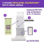 ProForce 1200XP Commercial Vacuum Cleaner Heavy Duty 12 Inch Dual Motor Bagged ProLevel Filtration & HEPA Media - For Industrial Hospitality Residences Hotels Office Buildings Retail Spaces CRI Silver - Image 5