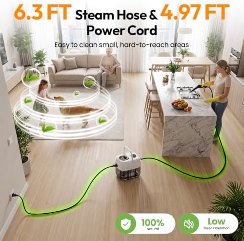 Steam Cleaner, 6-Level Adjustable Handheld Steam Cleaner for Home & Car - Image 7