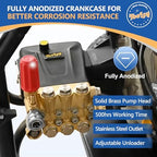 TOOLCY 1" Shaft Pressure Washer Pump 4300 PSI with Adjustment Unloader - Image 5