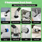 YKYI Electric Spin Scrubber, Cordless Power Cleaning Brush with Long Handle - Image 6