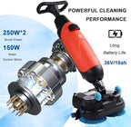 Commercial Floor Scrubber Machine, Electric Buffer Polisher, Dual - Image 7