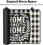 Multi-Design Stove Top Cover for Glass/Electric Stoves - 3-in-1 Heat-Resistant Protector Mat, Non-Slip Drying Rack 30" L x 21" W (Home) - Image 6