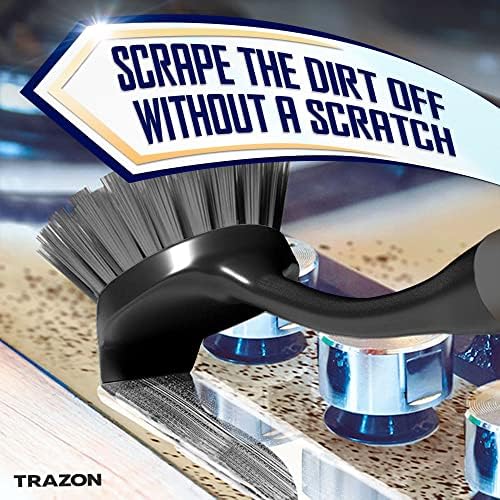 Dish Brush Set of 4 - Kitchen Scrub Brushes with Non-Slip Long Handle for Cleaning, Scrubber, Dishwashing, Dishes, Bottles, Straws, Cups, Pots & Sink, Black - Image 4