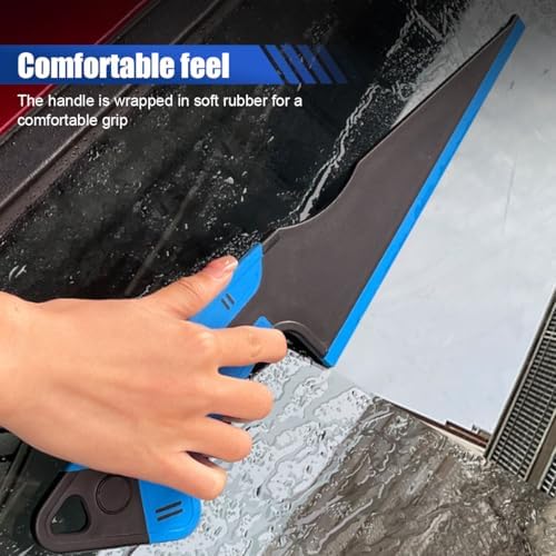 Car Window Tint Squeegee with Magnetic Rubber Blade – Heavy-Duty Tinting Application Tools for Car Vinyl Wrap, Window Film Installation&Glass Cleaning – Universal Water Removal Scraper (2PCS) - Image 5