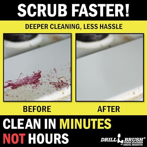Drillbrush Wheel Cleaning Auto Scrubber Brush - Tile Grout Cleaner Tool - Image 5