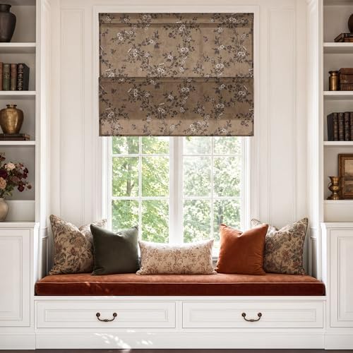 StangH Khaki Cordless Roman Shades for Windows, W36 x L64, 1 Panel by StangH