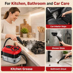 Handheld Steam Cleaner for Home and Car Detailing, 10s Fast Heat - Image 3