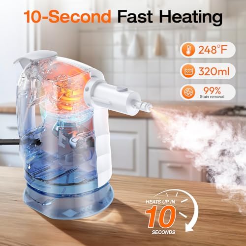 Steam Cleaner for Home, 10-in-1 Steam Mop with Detachable Handheld Steamer - Image 2