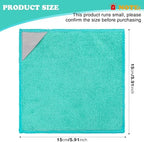 Gersoniel Magnetic Microfiber Cleaning Cloth, Mint Green, 6 x 6 Inch, 8 Pcs - Image 2