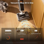 roborock F25 GT Set Cordless Wet Dry Vacuum Cleaner and Mop with 2 Brushes - Image 3