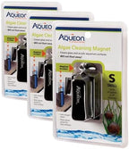 Aqueon Aquarium Algae Scraper, Fish Tank Cleaning Magnets for Glass/Acrylic, Small, Black (Pack of 3) by Aqueon
