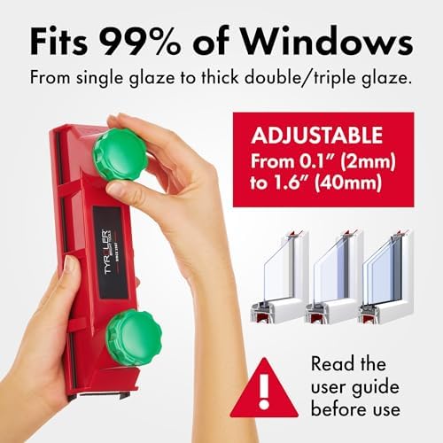 Tyroler The Glider D-4 Magnetic Window Cleaner Tool Fits Windows 0.08"-1.6" - Image 3