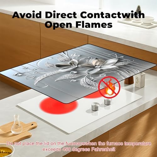 Heat-resistant Stove Top Cover - 28.5" X 20.5" Cooktop Protector Covers, Scratch-resistant Washable Pad Kitchen Countertop Mat (White, 28.5" x 20.5") - Image 3
