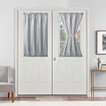 Hiasan French Door Curtains Privacy, Silver Grey, 24W x 40L, 1 Panel by Hiasan