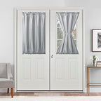 Hiasan French Door Curtains Privacy, Silver Grey, 24W x 40L, 1 Panel by Hiasan