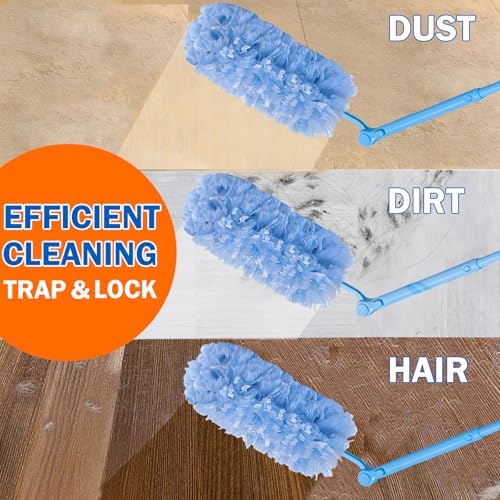 60 Heavy Duty Duster Refills for Swiffer Duster, Large Size, Blue - Image 6