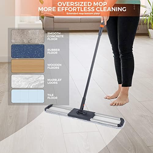 36 inch Microfiber Mop Heavy Duty Flat Dust Mop for Cleaning Floors - Image 5