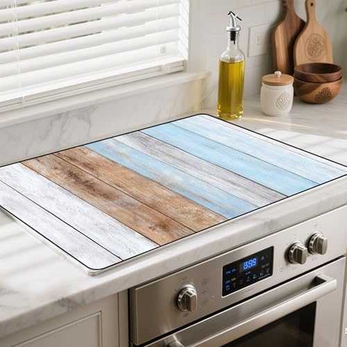 Heat-resistant Stove Top Cover - 28.5" X 20.5" Cooktop Protector Covers, Scratch-resistant Washable Pad Kitchen Countertop Mat (Colorl, 28.5" x 20.5") by BSFHH