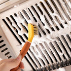 BESTonZON Multifunctional Kitchen Cleaning Spatula and Scrub Brush, Thickened Stainless Steel Dual-Head Stove and Refrigerator Scraper, Yellow Handheld Household Cooktop Cleaner Tool - Image 5
