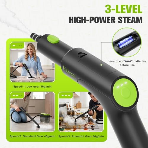 Portable Steam Cleaner,1500W, 10s Heat-Up,3 Level Adjustable Steam - Image 4