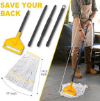 KeFanta 2 Pack Commercial Mop Heavy Duty Industrial Mops,60" Long Handle - Image 3