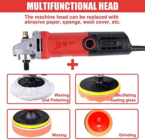 Wet Polisher with 4'' Diamond Polishing Pad Tools Kit, Variable Speeds, 860W/110V Wet Buffer, Low-noise Buffing Machine for Concrete / Stone Countertop, Floor Surface, Marble, Ceramic Tile - Image 5