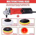 Wet Polisher with 4'' Diamond Polishing Pad Tools Kit, Variable Speeds, 860W/110V Wet Buffer, Low-noise Buffing Machine for Concrete / Stone Countertop, Floor Surface, Marble, Ceramic Tile - Image 5