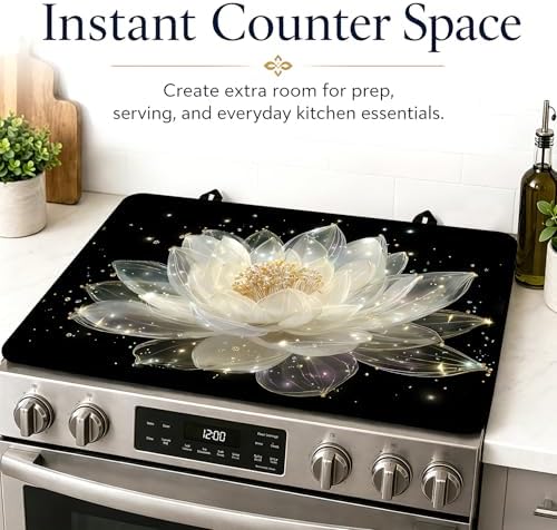 Stove Top Cover,28.5"L x 20.16"W,Heat Resistant Cooktop Protector Mat - Image 7