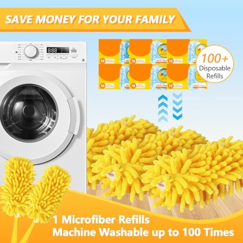 Reusable Chenille Duster Refill Compatible with Swiffer Duster - Image 2