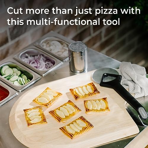 Everdure Pizza Cutter Wheel - Powerful One-Cut Stainless Steel Blade, Durable and Comfortable Grip, Protective Case Included, Dishwasher Safe, Ideal for Pizza Lovers, Chefs, Cooks, Bakers - Image 6