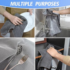 KinHwa Dish Cloths for Washing Dishes with Scrub Side, Microfiber Dish Rags - Image 4
