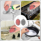 Cast Iron Scrubber Chainmail Set – 316 Stainless Steel Dish Scrub Brush for Cast Iron Skillet Pan Cleaner, Dutch Oven, Wok & Non-Stick Cookware | Dishwasher Safe – 2Pack - Image 4