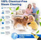 Steam Cleaner 10s Rapid Heating, Chemical-Free Handheld Steamer for Home - 1.2L Tank, 6 Adjustable Levels, Portable Steamer for Car, Grout, Tile, Kitchen - Image 4