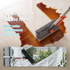 AIR U+ Floor Scrub Brush with Long Handle, 4 in 1 Floor Scrubber & Squeegee - Image 6