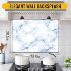Stove Top Cover for Electric Stove,Glass Stove Top Cover, Heat Resistant Glass Cooktop Cover, Stovetop Protector, Kitchen Decor, Dish Drying Mats Cover for Ceramic Washer Top 28.5x20.5 inch - Image 2