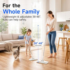 48" Mini Swifter Mop, Hands-Free Quick-Clamp Lazy Mop, Apartments Essential - Image 2