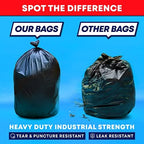 Tasker 44-45 Gallon Trash Bags Heavy Duty, Commercial & Office Garbage Bags - Image 3
