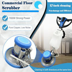 1100W Floor Buffer Polisher Machine φ17" Single Pad 175RPM 110V - Image 3